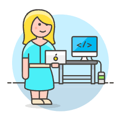 Code Developer 2 4 Illustration from UX Colors Set