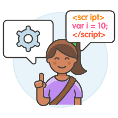 Java Developer 6 Illustration from UX Colors Set