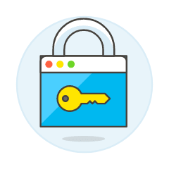 Locked App Illustration from UX Colors Set