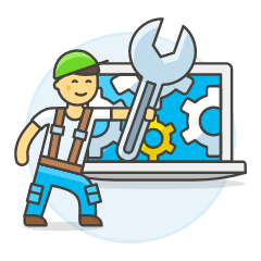 Repair Technician 1 2 Illustration from UX Colors Set