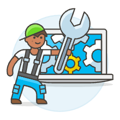 Repair Technician 1 3 Illustration from UX Colors Set