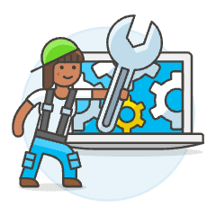 Repair Technician 1 6 Illustration from UX Colors Set