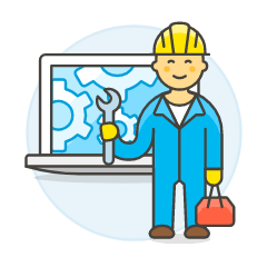 Repair Technician 2 2 Illustration from UX Colors Set