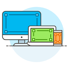 Responsive Transform Illustration from UX Colors Set