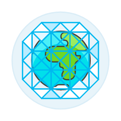 Global Network Protection Illustration from UX Colors Set