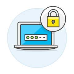 Password Secure Illustration from UX Colors Set