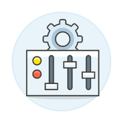 Gear Setting Illustration from UX Colors Set