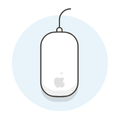 Mouse Illustration from UX Colors Set