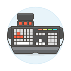 Gaming Keyboard 2 Illustration from UX Colors Set