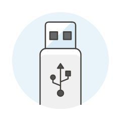 Flash Drive Illustration from UX Colors Set