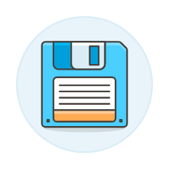 Floppy Disk 2 Illustration from UX Colors Set