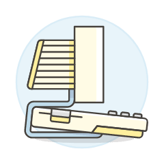 Vintage Computer 2 Illustration from UX Colors Set