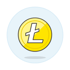 Litecoin Illustration from UX Colors Set