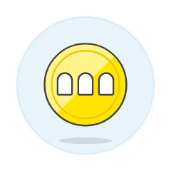Megacoin Illustration from UX Colors Set