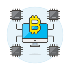 Crypto Chip Illustration from UX Colors Set