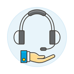 Call Center Headset 3 Illustration from UX Colors Set