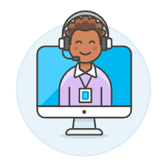 Customer Server Imac 2 Illustration from UX Colors Set