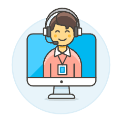 Customer Server Imac 3 Illustration from UX Colors Set