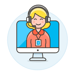 Customer Server Imac 4 Illustration from UX Colors Set