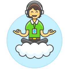 Customer Service Cloud 2 Illustration from UX Colors Set