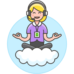 Customer Service Cloud 4 Illustration from UX Colors Set