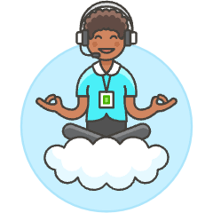 Customer Service Cloud 5 Illustration from UX Colors Set