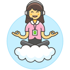 Customer Service Cloud 6 Illustration from UX Colors Set
