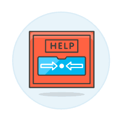Emergency Button Illustration from UX Colors Set