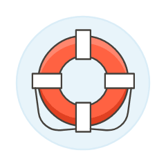 Lifebuoy Illustration from UX Colors Set