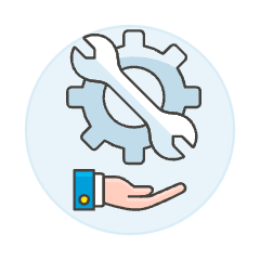 Tech Support Hand 1 Illustration from UX Colors Set