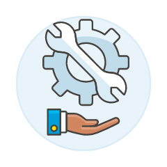 Tech Support Hand 3 Illustration from UX Colors Set