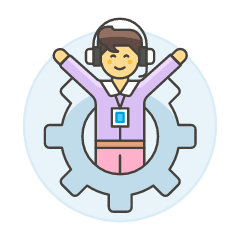 Tech Support User 1 3 Illustration from UX Colors Set