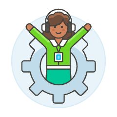 Tech Support User 1 5 Illustration from UX Colors Set