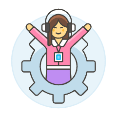 Tech Support User 1 6 Illustration from UX Colors Set