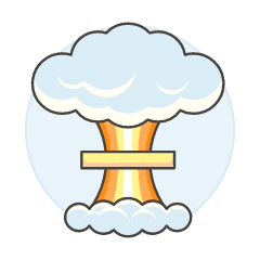 Nuke Explosion Illustration from UX Colors Set