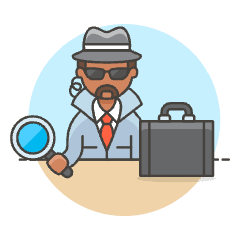 Detective 1 3 Illustration from UX Colors Set