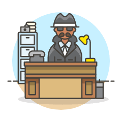 Detective Office 3 Illustration from UX Colors Set