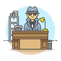 Detective Office 5 Illustration from UX Colors Set