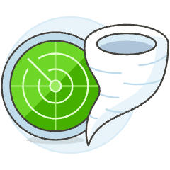 Tornado Track Illustration from UX Colors Set