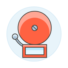 Fire Alarm Illustration from UX Colors Set