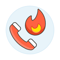 Fire Call Illustration from UX Colors Set