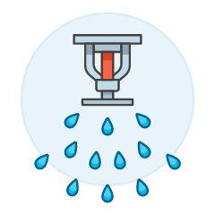 Fire Sprinkler Illustration from UX Colors Set