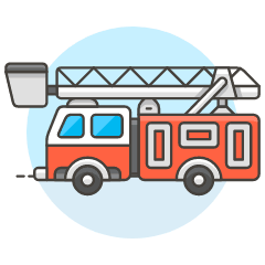 Fire Truck Illustration from UX Colors Set