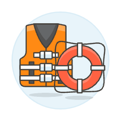 Lifesaver Illustration from UX Colors Set