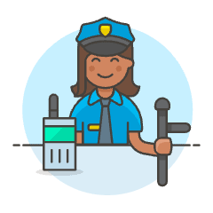 Police Officer 5 Illustration from UX Colors Set