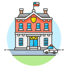 Police Station Illustration from UX Colors Set