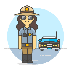 Sheriff Car 2 Illustration from UX Colors Set