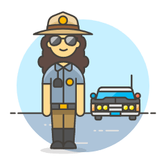 Sheriff Car 6 Illustration from UX Colors Set
