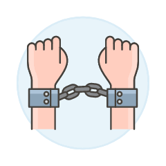 Handcuff Arrested 1 Illustration from UX Colors Set