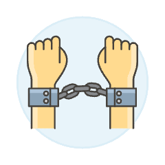 Handcuff Arrested 2 Illustration from UX Colors Set